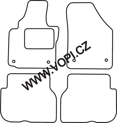 Autokoberce Volkswagen Touran 2003 - 2015 Colorfit (4935)